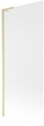 Mexen Next L kádparaván 1-szárnyú 80 x 150 cm, szatén, arany szálcsiszolt - 895-080-000-03-30-55 (895-080-000-03-30-55)