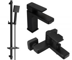 Mexen Mino DQ45 fürdőkád szett, fekete - 72403DQ45-70 (72403DQ45-70)