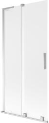 Mexen Velar L kádparaván 2-szárnyú tolóajtós 95 x 150 cm, zúzott üveg, króm - 896-095-003-31-01 (896-095-003-31-01)