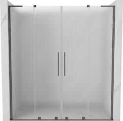 Mexen Velar L Duo toló zuhanyajtó 180 cm, homályos, gun metal - 871-180-003-32-95 (871-180-003-32-95)