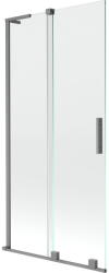 Mexen Velar L 2-szárnyú, toló zuhanyfal 95 x 150 cm, átlátszó, gun metal - 896-095-003-01-95 (896-095-003-01-95)