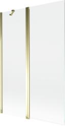 Mexen Mist 2 szárnyú zuhanyfal, 120 x 150 cm, átlátszó, arany - 8A9-120-011-50-00 (8A9-120-011-50-00)
