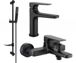 Mexen Lynx DF72 fürdőkád készlet, fekete - 745903DF72-70 (745903DF72-70)