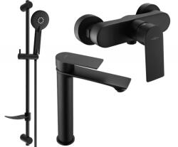 Mexen Royo DF40 zuhanykészlet, fekete - 72214DF40-70 (72214DF40-70)