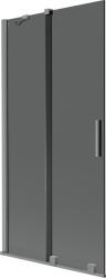 Mexen Velar kétszárnyú toló zuhanyfal 95 x 150 cm, grafit, gun metal - 896-095-000-41-95 (896-095-000-41-95)