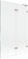 Mexen Lunar L kádparaván 2-szárnyas jobb 110 x 150 cm, átlátszó, csiszolt nikkel - 897L-110-100-97-00-P (897L-110-100-97-00-P)