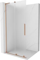 Mexen Velar L toló zuhanyfal Walk-in 120 x 200 cm, matt üveg 8 mm, csiszolt réz - 871-120-003-33-65 (871-120-003-33-65)