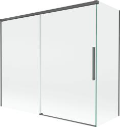 Mexen Rox kétszárnyú tolófürdő paraván 180 + 90 x 150 cm, átlátszó, pisztolyszürke kefélt - 8C9-180-090-66-00 (8C9-180-090-66-00)