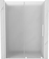 Mexen Velar toló zuhanyajtó 160 cm, zúzott jég hatású, fehér - 871-160-000-31-20 (871-160-000-31-20)