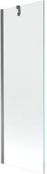 Mexen Next egyszárnyú fürdőszobai paraván 60 x 150 cm, átlátszó, gun metal - 895-060-000-00-00-95 (895-060-000-00-00-95)