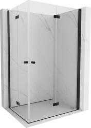 Mexen Mist-F Duo összecsukható zuhanykabin jobb 80 x 115 cm, átlátszó, fekete - 8A6-080L-115P-70-00 (8A6-080L-115P-70-00)