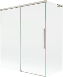 Mexen Rox L fürdőkádparaván, 2-szárnyú tolóajtó, 140 + 70 x 150 cm, átlátszó, matt nikkel - 8C9L-140-070-97-00 (8C9L-140-070-97-00)