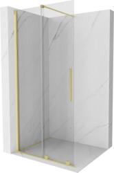 Mexen Velar toló zuhanyfal Walk-in 120 x 200 cm, átlátszó 8 mm, arany kefélt - 871-120-000-03-55 (871-120-000-03-55)