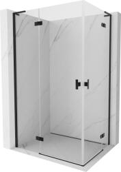 Mexen Mist-H L Duo nyíló zuhanykabin balos 115 x 85 cm, átlátszó, fekete - 8A5L-115L-085P-70-00 (8A5L-115L-085P-70-00)