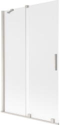Mexen Velar 2-szárnyas tolóajtós fürdőkád paraván 110 x 150 cm, zúzmara, kefe nikkel - 896-110-000-31-97 (896-110-000-31-97)