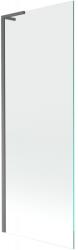 Mexen Next L fürdőkád paraván 1-szárnyú 70 x 150 cm, átlátszó, szálcsiszolt pisztolyszürke - 895-070-000-03-00-66 (895-070-000-03-00-66)