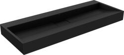 Mexen Ava pult fölötti mosdó konglomerátumból B/O 120 x 46 cm, fekete - 23011270 (23011270)