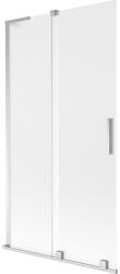 Mexen Velar L fürdőkád paraván, 2 szárnyú toló, 100 x 150 cm, homályos, króm - 896-100-003-31-01 (896-100-003-31-01)