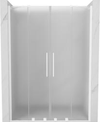 Mexen Velar Duo tolózuhany ajtók 150 cm, zúzmarás, fehér - 871-150-000-32-20 (871-150-000-32-20)