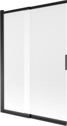 Mexen Fox kétszárnyú zuhanyfal 120 x 150 cm, matt, fekete - 891-120-002-70-30 (891-120-002-70-30)