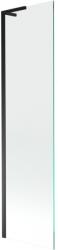 Mexen Next L egyajtós kádparaván 50 x 150 cm, átlátszó, fekete - 895-050-000-03-00-70 (895-050-000-03-00-70)