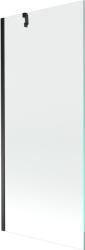 Mexen Next egyajtós fürdőszobai paraván 80 x 150 cm, átlátszó, fekete - 895-080-000-00-00-70 (895-080-000-00-00-70)