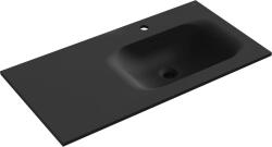 Mexen Vela süllyesztett mosdó jobb 101 x 46, 5 cm, fekete matt - 25231071P (25231071P)