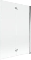 Mexen Mist 2-szárnyú jobboldali fürdőkád paraván 120 x 150 cm, átlátszó, króm - 8A9-120-002-01-00-P (8A9-120-002-01-00-P)