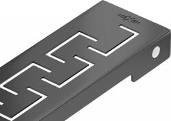 Mexen Flat M15 ráccsal ellátott vonalmenti lefolyó 80 cm, fekete - 1724080 (1724080)