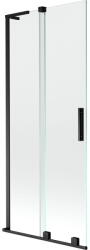 Mexen Velar L kétszárnyú tolózuhanypanel 85 x 150 cm, átlátszó, fekete - 896-085-003-01-70 (896-085-003-01-70)