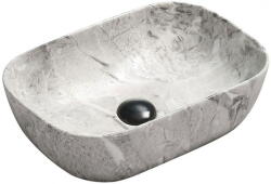 Mexen Rita asztali mosdó 45 x 32 cm, szürke kő - 21084598 (21084598)