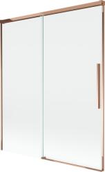 Mexen Rox 2-szárnyú, toló kádparaván 140 x 150 cm, átlátszó, rózsaarany - 8C9-140-001-60-00 (8C9-140-001-60-00)