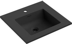 Mexen Otis munkalapba süllyesztett mosdó 51 x 46, 5 cm, fekete matt - 25185071 (25185071)
