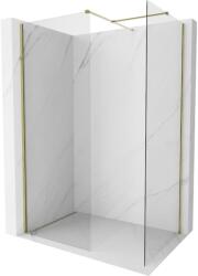 Mexen Kioto-X zuhanyfal Walk-in 140 x 70 cm, átlátszó 10 mm, arany - 800-140-202-50-00-070-X (800-140-202-50-00-070-X)