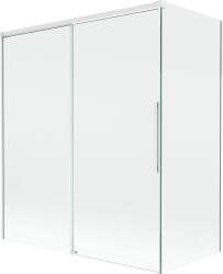 Mexen Rox 2-szárnyú tolófürdőszobai paraván 140 + 70 x 150 cm, átlátszó, fehér - 8C9-140-070-20-00 (8C9-140-070-20-00)