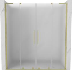 Mexen Velar L Duo tolózuhanyajtó 180 cm, matt, arany szálcsiszolt - 871-180-003-32-55 (871-180-003-32-55)