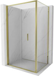 Mexen Exo összecsukható zuhanykabin 75 x 70 cm, átlátszó, arany - 816-075-070-50-00 (816-075-070-50-00)