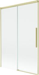 Mexen Rox 2-szárnyú, tolható fürdőkádparaván 120 x 150 cm, átlátszó, arany kefélt - 8C9-120-001-55-00 (8C9-120-001-55-00)