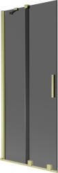 Mexen Velar 2 szárnyú toló zuhanyfal 80 x 150 cm, grafit, arany kefe - 896-080-000-41-55 (896-080-000-41-55)