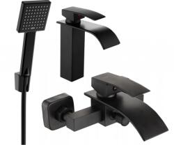 Mexen Aries R45 fürdőszoba készlet, fekete - 744803R45-70 (744803R45-70)