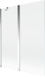 Mexen Mist 2-szárnyú fürdőkádparaván 140 x 150 cm, átlátszó, króm - 8A9-140-011-01-00 (8A9-140-011-01-00)