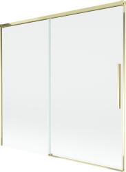 Mexen Rox kádparaván, 2-szárnyú toló 170 x 150 cm, átlátszó, arany - 8C9-170-001-50-00 (8C9-170-001-50-00)