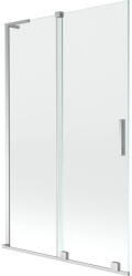 Mexen Velar L kádparaván 2-szárnyas tolóajtós 110 x 150 cm, átlátszó, króm - 896-110-003-01-01 (896-110-003-01-01)