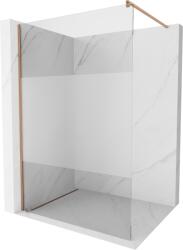 Mexen Kioto zuhanyfal Walk-in 70 x 200 cm, átlátszó/fagyott 8 mm, csiszolt réz - 800-070-101-65-35 (800-070-101-65-35)