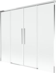 Mexen Rox kétszárnyú, 190 x 150 cm méretű, átlátszó, króm kádparaván - 8C9-190-002-01-00 (8C9-190-002-01-00)