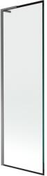 Mexen Next L 1-szárnyú kádparaván 60 x 150 cm, fekete keret, gun metal - 895-060-000-03-70-95 (895-060-000-03-70-95)