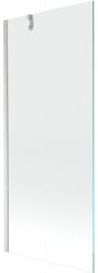 Mexen Next egyajtós fürdőszobai paraván 80 x 150 cm, átlátszó, kefélt nikkel - 895-080-000-00-00-97 (895-080-000-00-00-97)