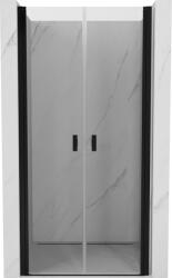 Mexen Mist nyíló zuhanyajtó 80 cm, átlátszó, fekete - 8A7-080-000-70-00 (8A7-080-000-70-00)