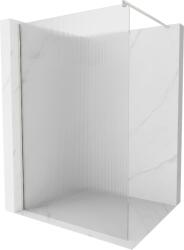 Mexen Kioto zuhanyfal Walk-in 90 x 200 cm, 8 mm csíkos, kefezett nikkel - 800-090-101-97-09 (800-090-101-97-09)