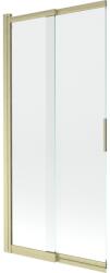 Mexen Fox 2 szárnyú toló zuhanyfal 85 x 150 cm, átlátszó, arany csiszolt - 891-085-002-55-00 (891-085-002-55-00)